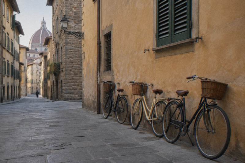 Vintage Bicycles, Helmets Included